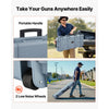 VEVOR Hard Rifle Case, Lockable Rifle Case with Pre-cut Foams, 42 in Movable Gun Storage with Wheels, IP67 Waterproof & Dustproof Pistol Storage for Rifle, Shotgun, Airsoft Gun, Grey