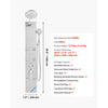 VEVOR Shower Panel Tower System with Rainfall Shower Head, 49 in Brushed Stainless Steel Shower Column, 3-Function Faucet, High Pressure Wall-Mount Rain Massage System with 6 Body Jets and Handheld