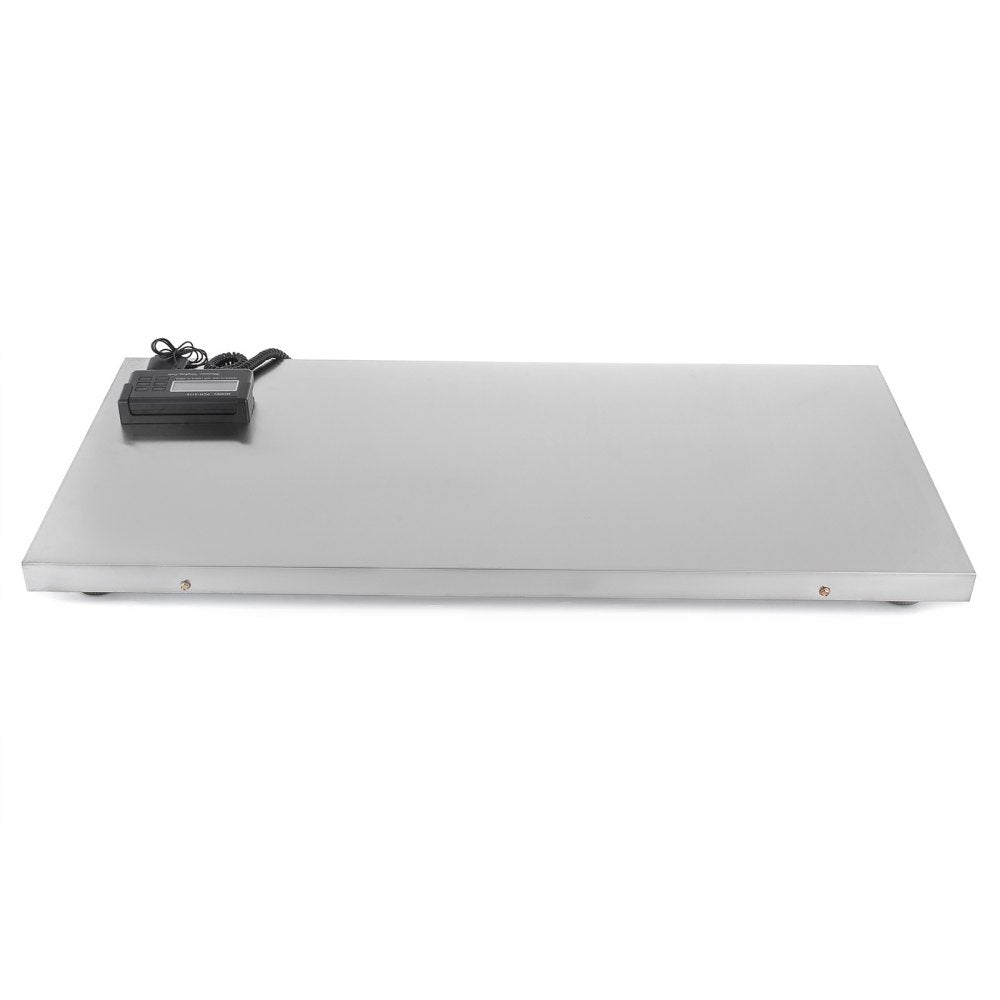VEVOR Digital Postal Scale, 0.2 lbs Dual Accuracy, 1100 lbs Commercial Weight Scale with Hold/Tare Function & LCD Display, Fit for Packages, Postage, Luggage, Battery and Power Adapter Included