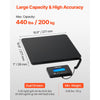 VEVOR Digital Postal Scale, 0.35 oz/3.5 oz Dual Accuracy, 440 lbs Commercial Weight Scale with Hold/Tare Function & LCD Display, Fit for Packages, Postage, Luggage, Battery & Charging Cable Included