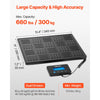 VEVOR Digital Postal Scale, 0.7 oz/3.5 oz Dual Accuracy, 660 lbs Commercial Weight Scale with Hold/Tare Function & LCD Display, Fit for Packages, Postage, Luggage, Battery & Charging Cable Included