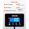 VEVOR Digital Postal Scale, 0.7 oz/3.5 oz Dual Accuracy, 660 lbs Commercial Weight Scale with Hold/Tare Function & LCD Display, Fit for Packages, Postage, Luggage, Battery & Charging Cable Included