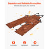 VEVOR Leather Welding Apron Split Leg, Heavy Duty Cowhide Flame Resistant Welding Pants for Men Women, Heat-Resistant Safety Apron with 3 Pockets for Woodworking, Gardening, Blacksmithing, M-Size