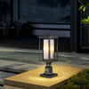 VEVOR 2 Pack Dusk to Dawn Outdoor Post Light, 17.72 in, Waterproof Lamp Post Light Fixtures with 3.5 in Pier Mount Base Glass Shade, Lightning-proof Exterior Pole Column Light for Patio Garden Pathway