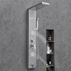 VEVOR Shower Panel Tower System with Rainfall Waterfall Shower Head, 53 in Brushed Stainless Steel Shower Column, 5-Function Faucet, Wall-Mount Rain Massage System with 2 Body Jet, Handheld, Tub Spout