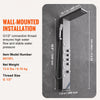 VEVOR Shower Panel System, 4 Shower Modes Shower Panel Tower, Rainfall, Waterfall, 5 Full Body Massage Jets and 3-Setting Handheld Shower Head with 59" Hose, Stainless Steel Wall-Mounted Shower Set