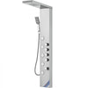 VEVOR Shower Panel System, 4 Shower Modes Shower Panel Tower, Rainfall, Waterfall, 5 Full Body Massage Jets and 3-Setting Handheld Shower Head with 59" Hose, Stainless Steel Wall-Mounted Shower Set