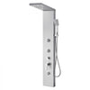 VEVOR Shower Panel Tower System with Rainfall Waterfall Shower Head, 53 in Brushed Stainless Steel Shower Column, 5-Function Faucet, Wall-Mount Rain Massage System with 3 Body Jet, Handheld, Tub Spout