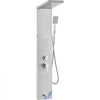 VEVOR Shower Panel System, 5 Shower Modes, LED Shower Panel Tower, Rainfall, Waterfall, 2 Body Massage Jets, Tub Spout, Handheld Shower Head with 59" Hose, Stainless Steel Wall-Mounted Shower Set