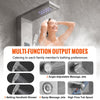 VEVOR Shower Panel System, 6 Shower Modes, LED & Screen Hydroelectricity Shower Panel Tower, Rainfall, Waterfall, 8 Massage Jets, Tub Spout, Handheld Shower, Stainless Steel Wall-Mounted Shower Set