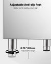 VEVOR Commercial Ice Maker Storage Bin, 250 lbs capacity (rear/side view)