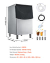 VEVOR Commercial Ice Maker Storage Bin, 250 lbs capacity (drainage/detail view)