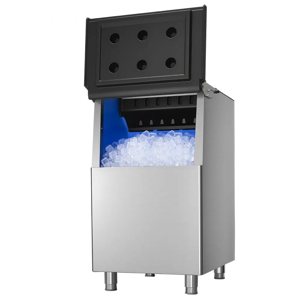 VEVOR Commercial Ice Maker Storage Bin, 250 LBS Capacity Ice-Bin, Commercial Ice Storage Bin with Adjustable Anti-slip Rubber Feet, Suitable for Restaurant Hotel and Beverage Shops