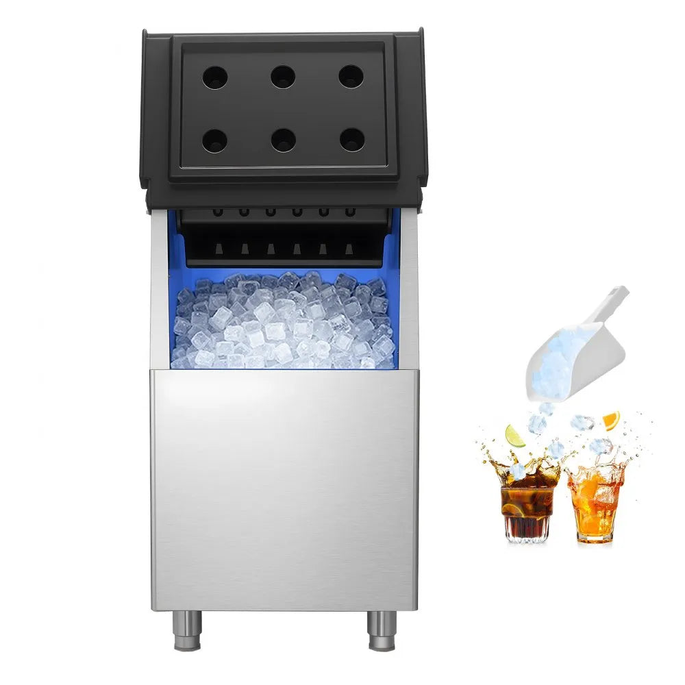 VEVOR Commercial Ice Maker Storage Bin, 250 LBS Capacity Ice-Bin, Commercial Ice Storage Bin with Adjustable Anti-slip Rubber Feet, Suitable for Restaurant Hotel and Beverage Shops