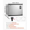 VEVOR Commercial Ice Maker Machine - Head, 1000 Lbs/Day Stainless Steel Ice Machine with Scheduled Ice-Making, Self-Cleaning, Adjustable Thickness, Ideal for Restaurant Bar Cafe Hotel - Head Only