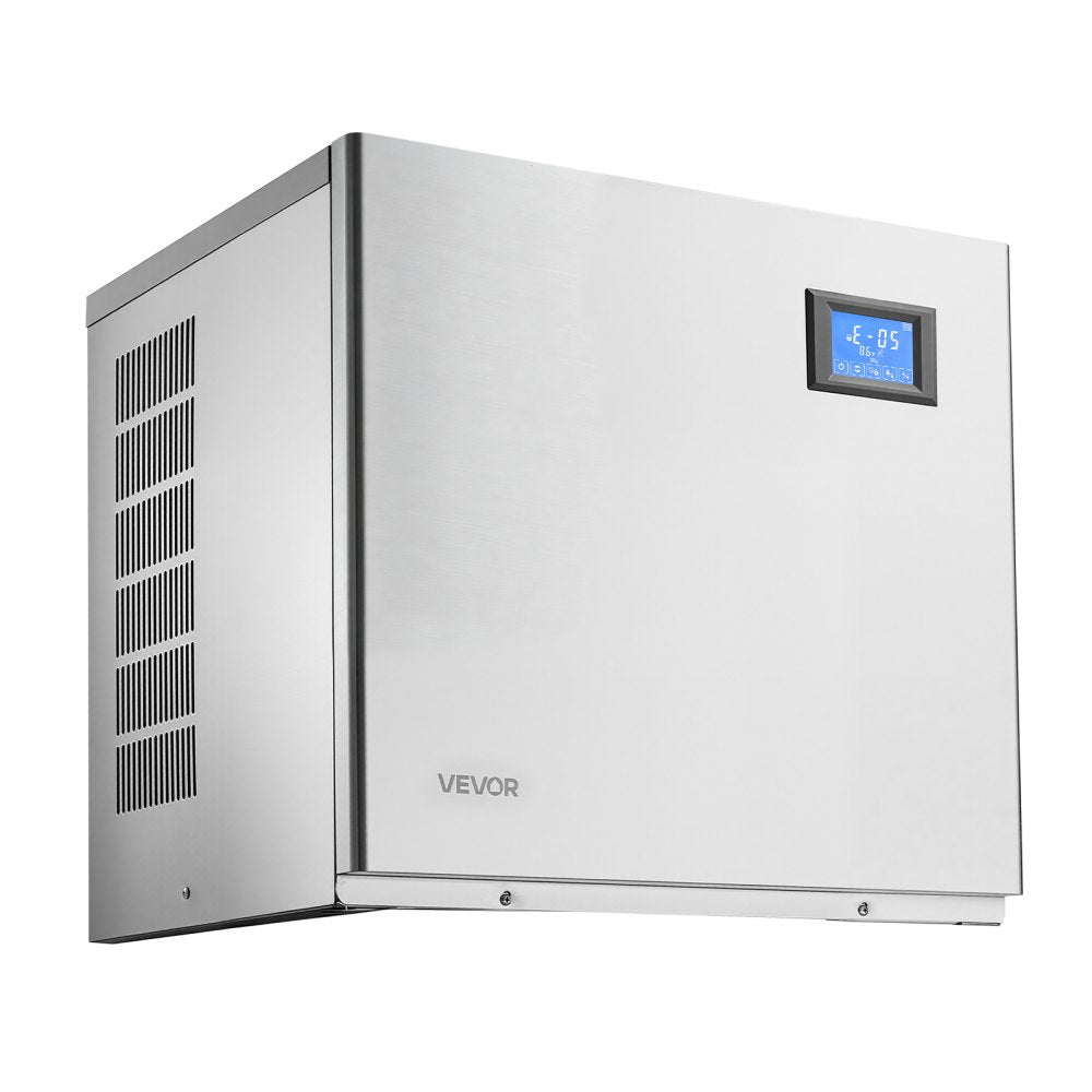 VEVOR Commercial Ice Maker Machine 370 Lbs/24H Stainless Steel Head Only, Ice-Making for Restaurant Bar Cafe Hotel, Ice Ready in 15 Mins, with Self-Cleaning, 132 pcs Ice Tray, Adjustable Thickness