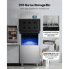 VEVOR Commercial Ice Maker Machine, 360LBS/24H Ice-Making Machine with 250LBS Large Storage Bin, Auto Self-Cleaning Ice Maker with Touchscreen for Bar Cafe Restaurant Business Commercial