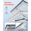 VEVOR Concession Window 36x24 in, Aluminum Alloy Frame Service Window for Food Truck, Up to 85 Degrees Stand Serving Window with Awning Door and Drag Hook, Rainwater Resistant for Concession Trailers