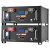 VEVOR 48V 100Ah LiFePO4 Lithium Battery, Built-in 100A BMS, 51.2V Server Rack LiFePO4 Battery with Bluetooth & Display, 5120Wh Capacity, 6000 Cycles, for Solar Energy Storage Home Backup Power, 2 Pack
