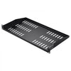 VEVOR 2PCS 1U Server Rack Shelf, 10"/254 mm Depth, 50 lbs Max Load Capacity Vented Cantilever or Wall Mount Rack Mount Shelf with Tray, Good Air Circulation for 19" Network Cabinet or Equipment Rack