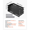 VEVOR 1U Server Rack Shelf, 4 PCS, 50 lbs Max Load-Bearing Vented Cantilever, Wall Mount or Rack Mount Shelf with Tray, 10 in Depth, Good Air Circulation for 19 Inch Cabinet Computer Network Equipment