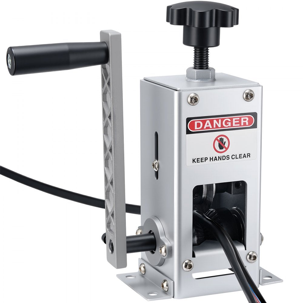 VEVOR Manual Wire Stripper Machine, 0.06-1.18 in, Copper Cable Stripper Tool, Hand Crank or Drill Powered Modes, Heavy-Duty Q235 Frame Wire Stripping Machine, Easy to Use, for Scrap Copper Recycling