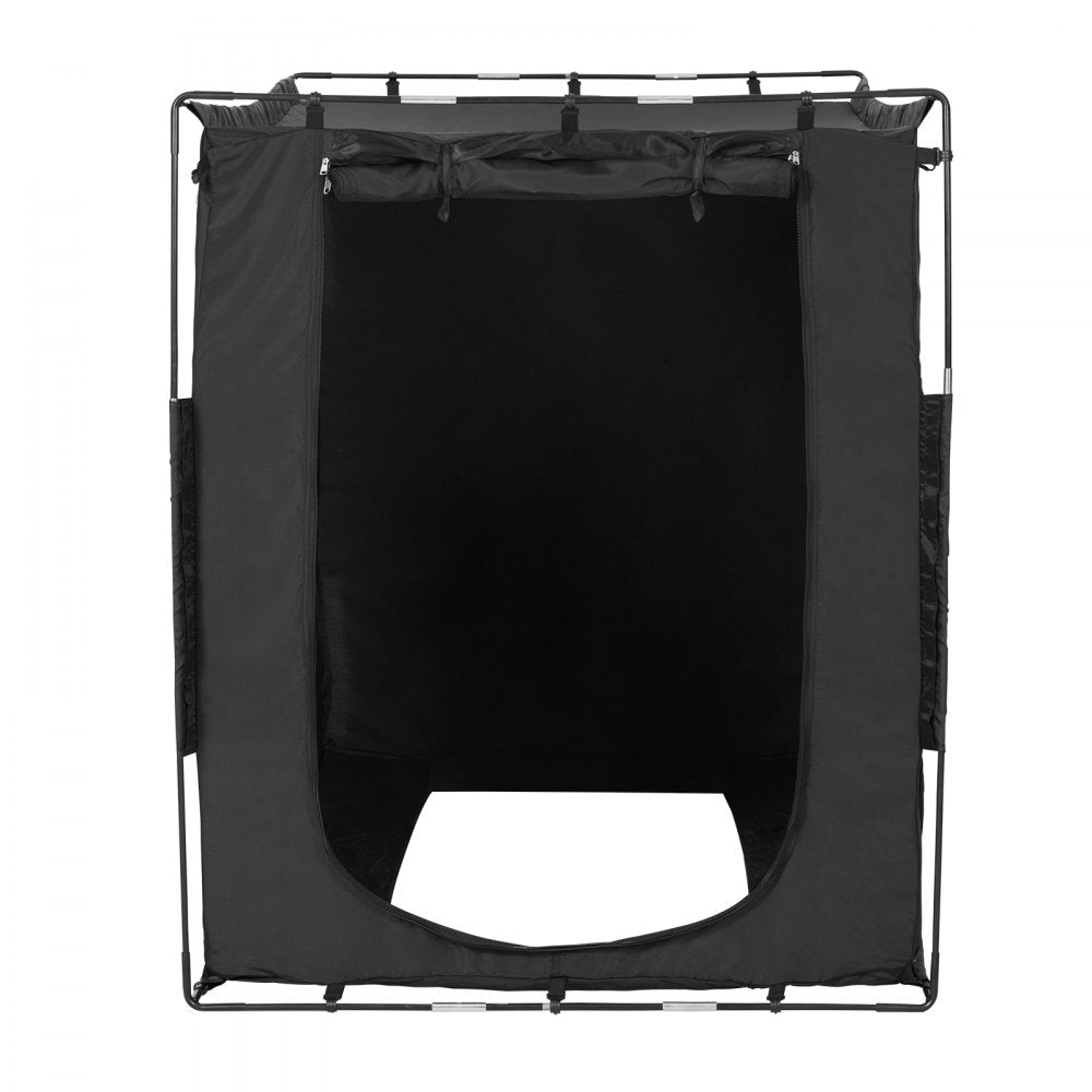VEVOR Bed Tent, Pongee Fabric, 3 Doors Breathable Dream Tent with 0.37 in Fiber Poles on Bed Privacy, Full Size 70% Blackout Sleeping Bed Canopy, Fit for Kids Playhouse and Adults Sleeping Tent