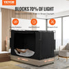VEVOR Bed Tent, Pongee Fabric, 3 Doors Breathable Dream Tent with 0.37 in Fiber Poles on Bed Privacy, Full Size 70% Blackout Sleeping Bed Canopy, Fit for Kids Playhouse and Adults Sleeping Tent