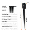 VEVOR Fence Post Anchor Ground Spike, 8 Pack 36 x 4 x 4 Inches Outer Diameter (Inner Diameter 3.5 x3.5 Inches), Metal Black Powder Coated Post Stake Ground, for Mailbox Deck Garden Railing
