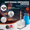 VEVOR Portable Propane Forge, 1 Burner, 2600℉ Tool and Knife Making Blacksmithing Farrier Forge, Large Capacity Square Shape, Stainless Steel Gas Forging Tools and Equipment, Use for Metal Forging
