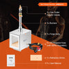 VEVOR Portable Propane Forge, 1 Burner, 2600℉ Tool and Knife Making Blacksmithing Farrier Forge, Large Capacity Square Shape, Stainless Steel Gas Forging Tools and Equipment, Use for Metal Forging