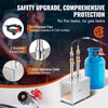 VEVOR Portable Propane Forge, 2 Burner Farrier Forge, 2600℉ Tool and Knife Making Blacksmithing Gas Forge, Large Capacity Square Stainless Steel Gas Forging Tools and Equipment for Metal Forging