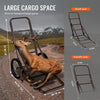 VEVOR Deer Cart, 300 LBS Capacity Folding Game Cart, Deer Cart Game Hauler with Big Rubber Wheels & Ergonomic Handle, Heavy-Duty Game Cart Accessories, Utility Gear Dolly for Hunting Fishing Hiking