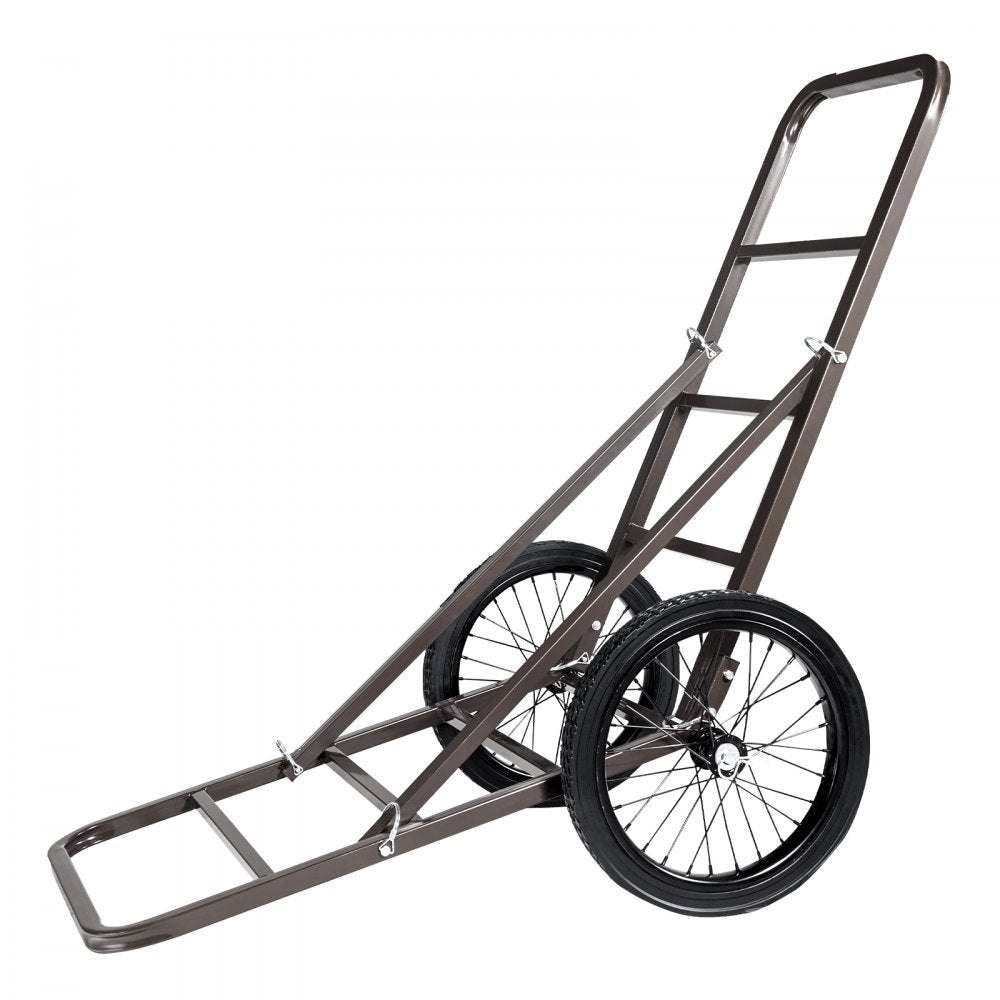 VEVOR Deer Cart, 300 LBS Capacity Folding Game Cart, Deer Cart Game Hauler with Big Rubber Wheels & Ergonomic Handle, Heavy-Duty Game Cart Accessories, Utility Gear Dolly for Hunting Fishing Hiking
