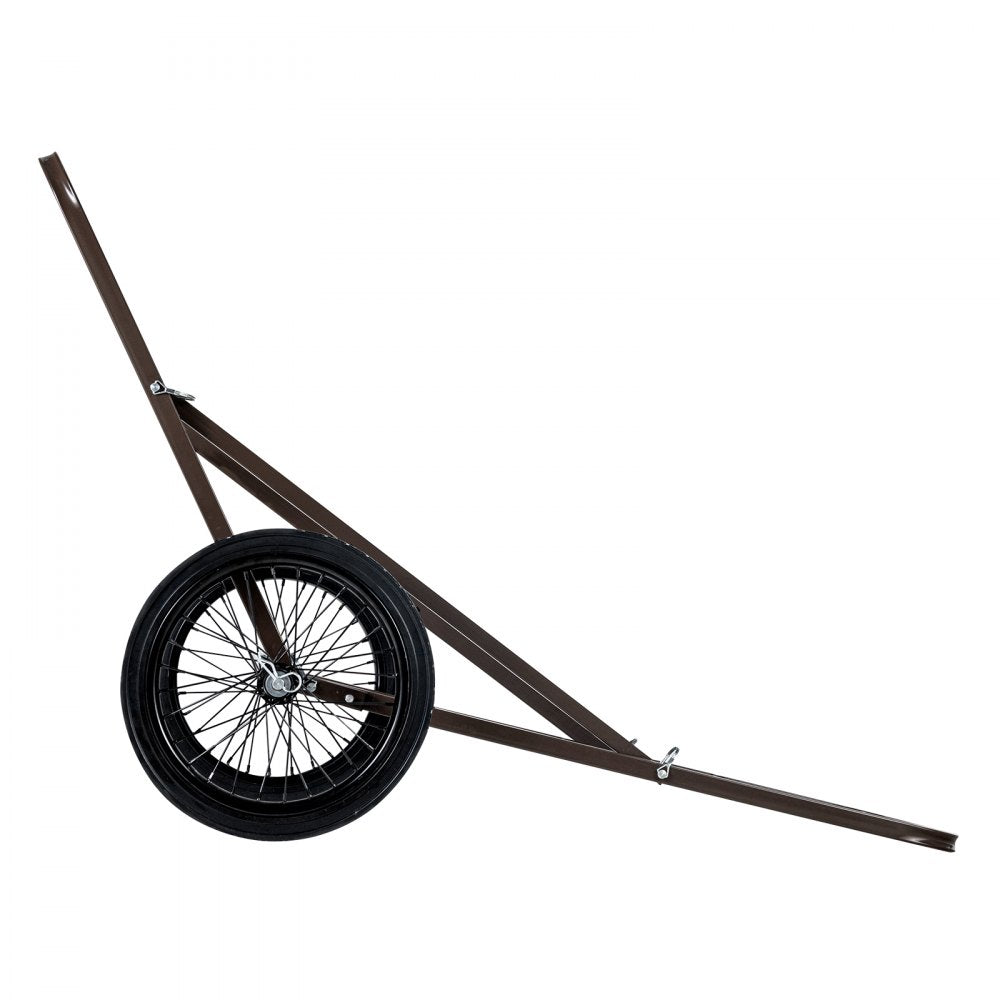 VEVOR Deer Cart, 300 LBS Capacity Folding Game Cart, Deer Cart Game Hauler with Big Rubber Wheels & Ergonomic Handle, Heavy-Duty Game Cart Accessories, Utility Gear Dolly for Hunting Fishing Hiking