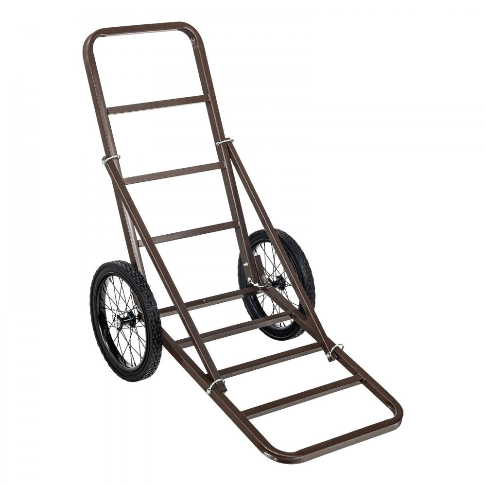 VEVOR Deer Cart, 300 LBS Capacity Folding Game Cart, Deer Cart Game Hauler with Big Rubber Wheels & Ergonomic Handle, Heavy-Duty Game Cart Accessories, Utility Gear Dolly for Hunting Fishing Hiking