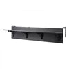 VEVOR Balcony Hanging Table, 12 x 59 in Folding Balcony Railing Table, Outdoor Balcony Bar Table for Railings, 50 lbs Loading, Fit Railing from 1" to 5.9", Serving Table for Patio & Deck