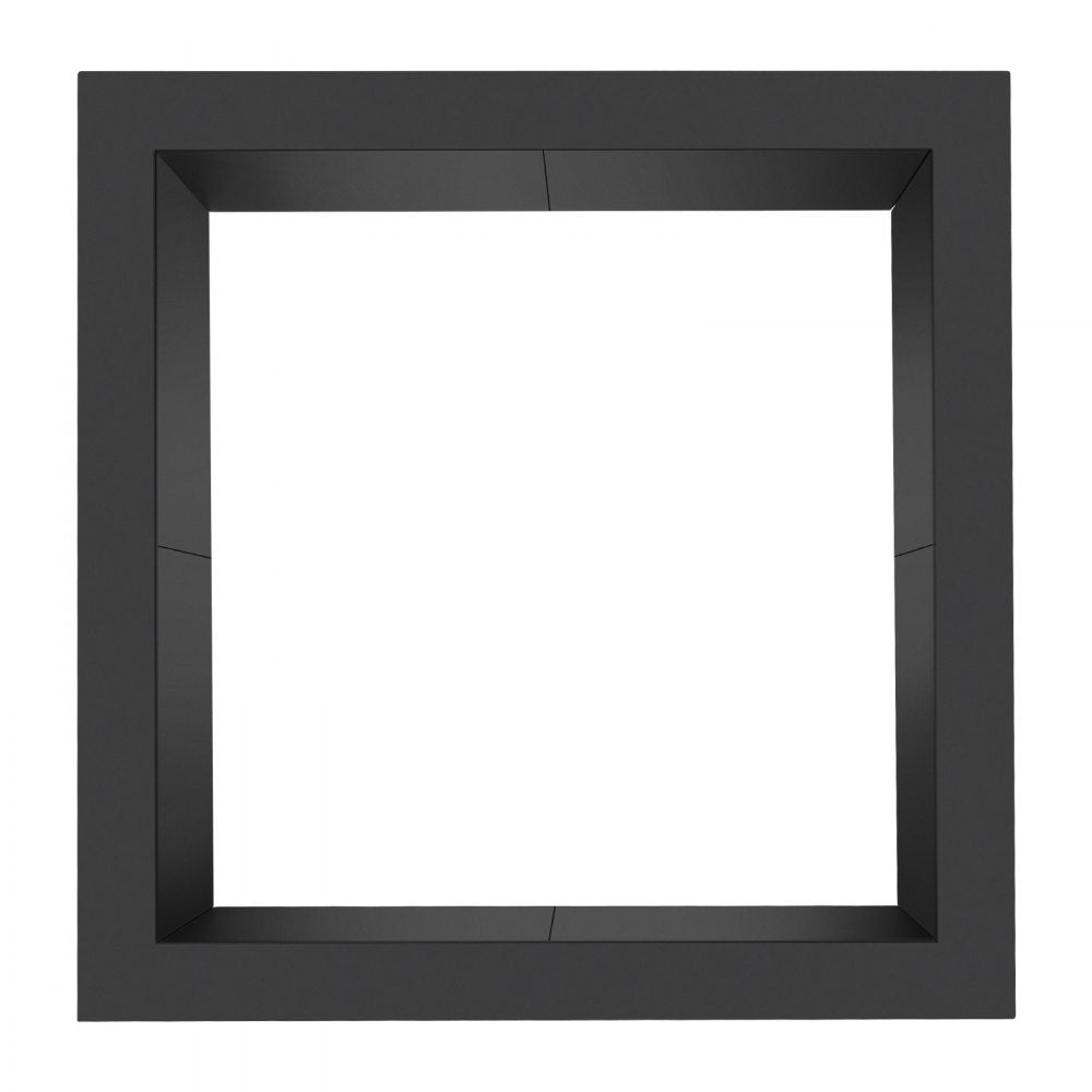 VEVOR Fire Pit Ring, 36x36 in Outer/30x30 in Inner Diameter, 10inch Height Square Fire Pit Insert, Heavy Duty Carbon Steel Liner DIY Campfire Ring above or In-Ground, for Outdoor Camping, Bonfires