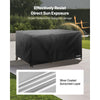 VEVOR Patio Furniture Cover, 420D Heavy Duty Waterproof Outdoor Dining Table and Chairs Cover, Large Squre Patio Table Covers with Air Vent for All Weather, 126L x 126W x 32H inch, Black