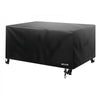 VEVOR Patio Furniture Cover, 420D Heavy Duty Waterproof Outdoor Dining Table and Chairs Cover, Large Squre Patio Table Covers with Air Vent for All Weather, 74L x 74W x 28H inch, Black