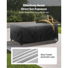 VEVOR Patio Furniture Cover, 420D Heavy Duty Waterproof Outdoor Dining Table and Chairs Cover, Large Rectangular Patio Table Covers with Air Vent for All Weather, 98L x 78W x 32H inch, Black