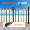 VEVOR Staircase Metal Balusters, 44'' x 0.5'' Square Aluminum Alloy Decorative Banister Spindles, 11 Pack Deck Baluster with Screws, Classic Hollow Straight Deck Railing Satin Black Powder Coated