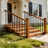 VEVOR 125 Pack Deck Balusters, 3/4 in Square x 26 in Long Aluminum Railing Spindles, Hollow Metal Decking Stair Balusters with Connectors, Screws, for Deck, Porch & Staircase Railing Fence, Black