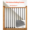 VEVOR Staircase Balusters 11 Pack, 44 Inch Durable Carbon Steel Stair Balusters, 0.5 Inch Indoor Square Metal Spindle Railing, Corrosion-Proof Hollow Deck Railing with Pre-Drilled Holes, Matte Black