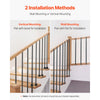 VEVOR Staircase Balusters 11 Pack, 44 Inch Durable Carbon Steel Stair Balusters, 0.5 Inch Indoor Square Metal Spindle Railing, Corrosion-Proof Hollow Deck Railing with Pre-Drilled Holes, Matte Black