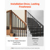 VEVOR Staircase Balusters 31 Pack, 44 Inch Durable Carbon Steel Stair Balusters, 0.5 Inch Indoor Square Metal Spindle Railing, Corrosion-Proof Hollow Deck Railing with Pre-Drilled Holes, Matte Black