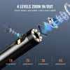 VEVOR Endoscope Camera with Light, Dual Lens Borescope with 49.2FT Semi-Rigid Cable, 4.3" Screen 1080P Inspection Camera, 8 + 1 LED Lights, 4X Zoom, IP67 Waterproof Snake Camera for Auto, Plumbing