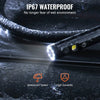 VEVOR Endoscope Camera with Light, Dual Lens Borescope with 49.2FT Semi-Rigid Cable, 4.3" Screen 1080P Inspection Camera, 8 + 1 LED Lights, 4X Zoom, IP67 Waterproof Snake Camera for Auto, Plumbing