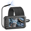 VEVOR Endoscope Camera with Light, Triple Lens Industrial Borescope, 5" Screen 1080P Inspection Camera, 8 + 2 Lights, IP67 Waterproof Snake Camera for Automotive, Plumbing (16.4FT Cable, 32GB Card)