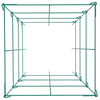 VEVOR Tomato Cages, 14.6\" x 14.6\" x 39.4\", 6 Packs Square Plant Support Cages, Green PVC-Coated Steel Tomato Towers for Climbing Vegetables, Plants, Flowers, Fruits